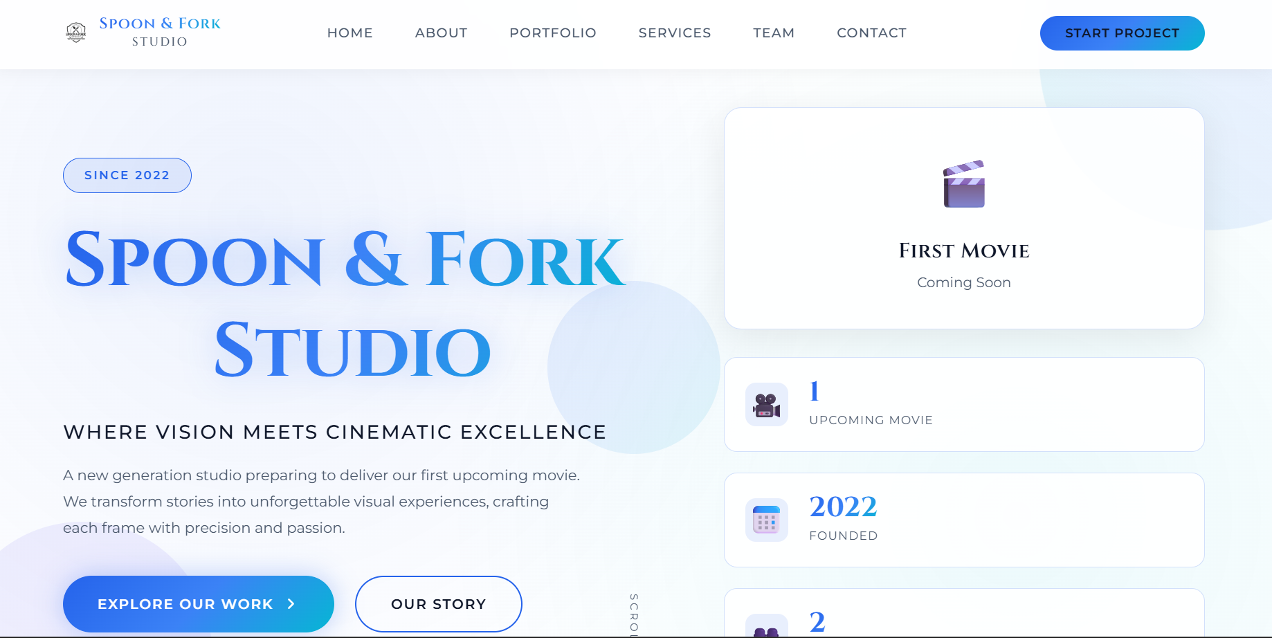 Spoon & Fork Studio Website